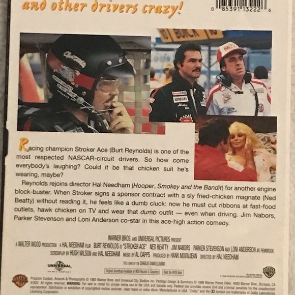3/$10 “Stroker Ace” DVD Starring Burt Reynolds’s - Pre-owned. - Picture 2 of 6